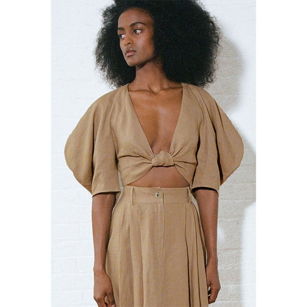 Mara Hoffman Womens  Raya Blouse, Brown